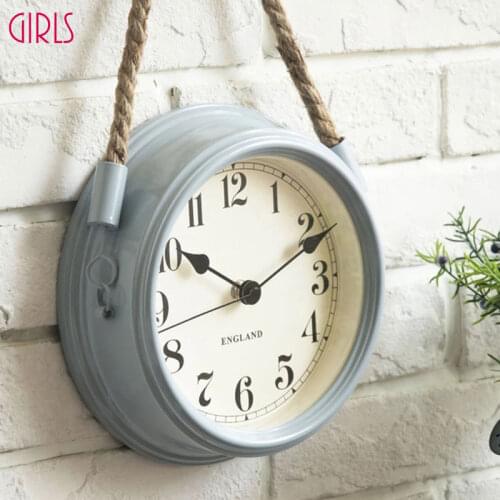 Nordic Modern Minimalist Wall Clock Living Room Wrought Iron Metal Clocks Personality Creative Quartz Clock