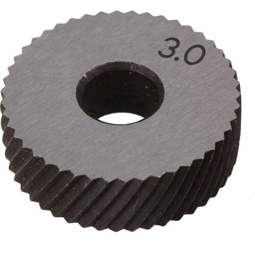 Pair of 3.0mm Gear Hob Wheel Knurled Wheel Knife Textured Knurled Lathe Embossing wheel Machine Tools Accessories