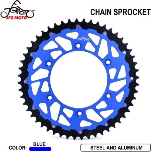 Motorcycle Rear Chain Sprocket For YAMAHA YZ125 WR250F TTR230 WR250R X YZ250 F WR YZ400F WR YZ426F WR450F YZ450F 1999-2021