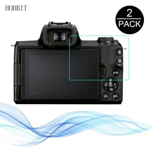 2PCS 2.5D Tempered Glass For Canon EOS M50 Mark II 2 MarkII Digital Camera Screen Protector Film Water-proof Anti-Scratch Glass