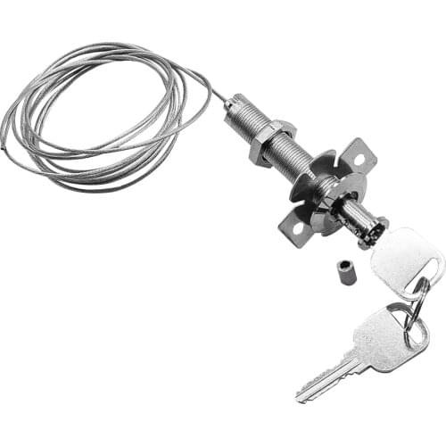 15mm to 45mm garage gate door lock rolling door shutter door gate emergency lock with 2 keys cobber lock mechanism steel wire 2m