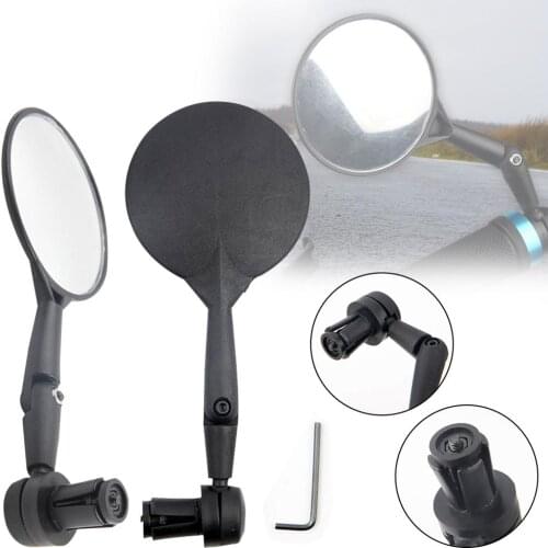 Bicycle Rearview 75mm Convex Rearview Mirror Adjustable Angle for Bikes Motorcycles Scooters Wide Range Back Bicycle Accessories