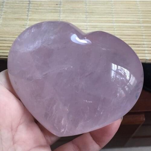 280g natural purple quartz crystal heart healing