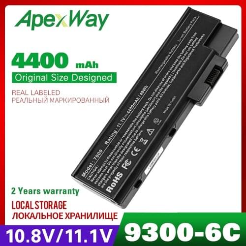 4400mAh laptop battery for ACER 4UR18650F-2-QC218 BT.00803.018 BT.00807.010 BTP-BCA1 LC.BTP01.024 LIP-6198QUPC SY6 LIP-8208QUPC
