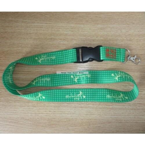 500PCS Custom Detachable Released Polyester Neck Lanyard Full Logo Print Party Exhibition Meeting Lanyards