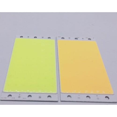 94x50MM 15W COB LED Light Strip Lamp Module DC 12V 1600LM Ultral Bright Warm Cool White Blue cob Chip On Board Matrix LED Bulb