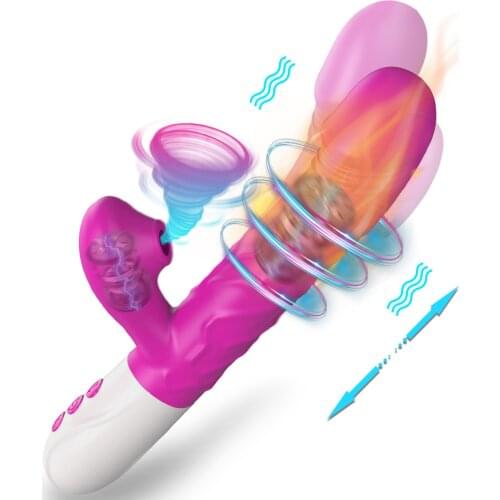 Automatic Telescopic Rotation G-Spot Vibrator For Women Clitoris Sucker Stimulator Female Masturbation Sex Toys For Adults 18