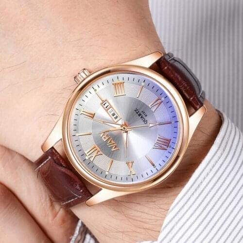 NARY Watch Round Luminous Stainless Steel Waterproof Week Date Watch Fashion Watch Quartz Watch Male Gifts relogio mas-culino