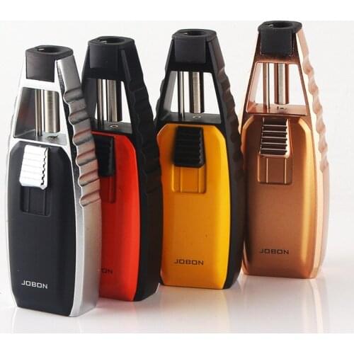 Kitchen Baking Cigar Moxa Barbecue Torch Small Welding Torch Spray Gun Single Straight Butane Zinc Alloy Metal Lighter Mens Gift