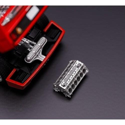 1:64 model car engine V6 V8 V12 mid-cylinder model car modification Garage scene props