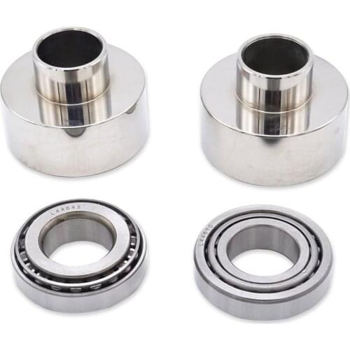 Conversion Neck Cups Kit 7/8" to 1" Evo Front End For 1952-1981 Harley Sportster Ironhead Fork