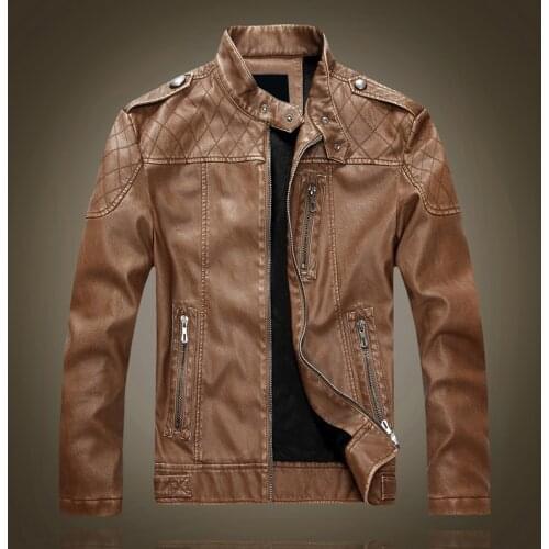 NOBLE DUKE Men's Faux Leather Jackets