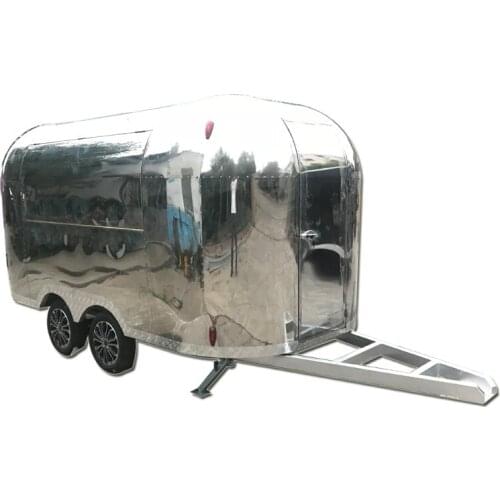 High quality stainless steel fast food mobile food cart truck food trailer
