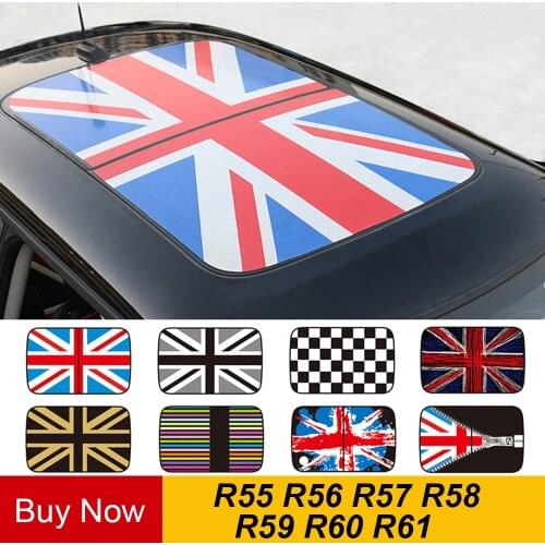 Semitransparent Sunroof Roof Sticker Car Styling For MINI Cooper JCW R55 R56 R57 R58 R59 R60 R61 Countryman Clubman Accessories