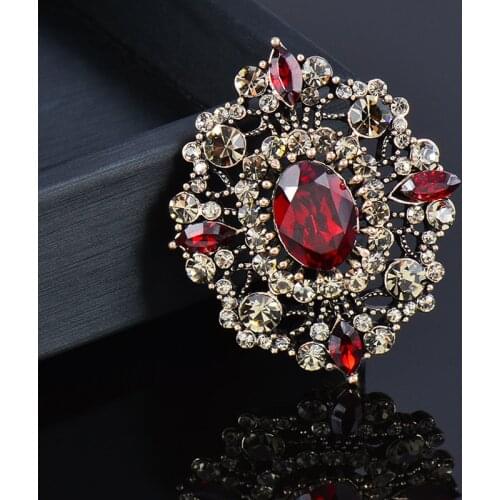 SINLEERY Black Brooches For Clothes