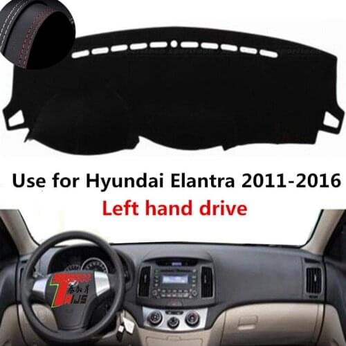 TAIJS Factory Anti UV Proective Leather Car Dashboard Cover For Hyundai Elantra 2011 2012 2013 2014 2015 2016 Left hand drive