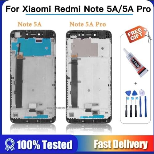 100% tested For Xiaomi Redmi Note 5A Prime Pro LCD Display for Redmi Y1 Lite Digitizer Screen Touch Panel Note 5A Global Version