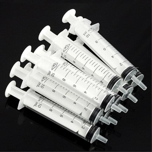 10PCS Sampler Injector Disposable Syringe 10ml For Measuring Nutrient Hydroponic EG5919