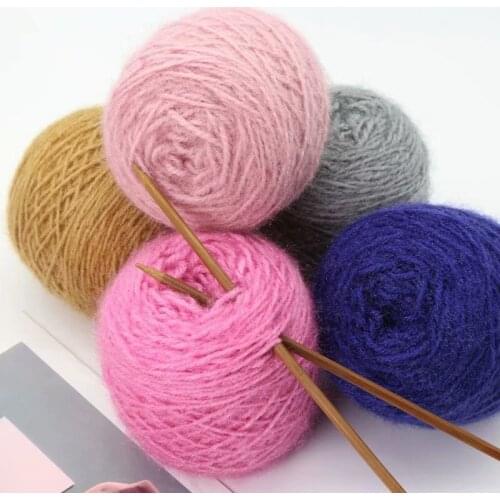 150g/ball Squirrel Cashmere Yarn Bright Silk Gold Velvet Thread In A Thick Diy Woven Hat Scarf Crochet Horsehair Wool
