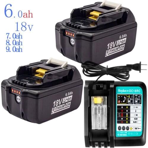 18V Power Rechargeable Lithium Battery, 6.0Ah Power Tools, Suitable For Makita 10V And 12V, 6000MAh, BL1040B, 1015, BL1020B, CXT