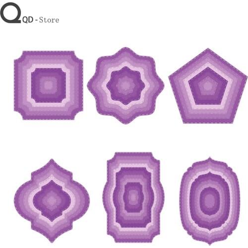 2021 New Cutting Dies Basic Border Stamps Dies Scrapbooking Mold Cut Handmade Tools DIY Craft Decoration Metal Cutting Dies