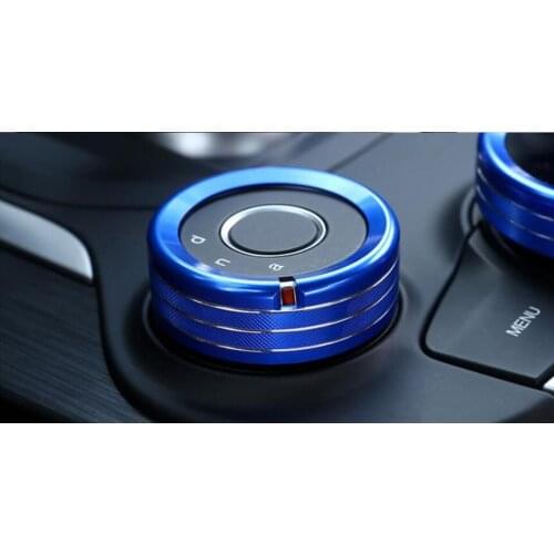 3Pcs Zinc Alloy Car Air Condition Knob Circle Cover Trim for Alfa Romeo Giulia 2017 2018 Stelvio 2018 Car Accessories