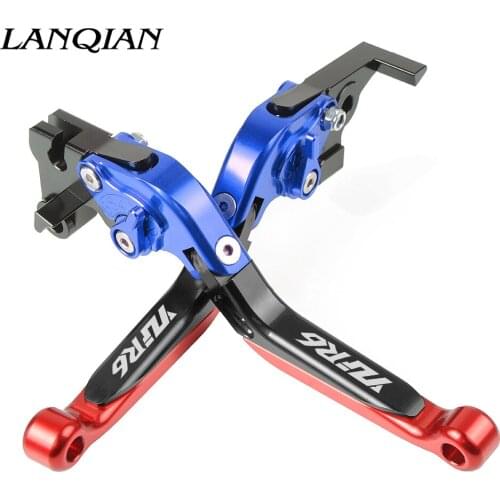 Motorcycle Accessories CNC Adjustable Brake Clutch Levers With LOGO For YAMAHA YZF R6 YZFR6 1999 2000 2001 2002 2003 2004