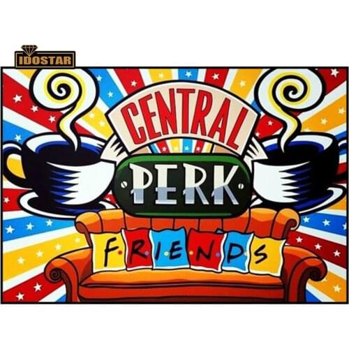 5D DIY Diamond Painting Friends TV Show Central Perk Full Drill Embroidery Diamant Painting Mosaic Cross Stitch Home Wall Decor