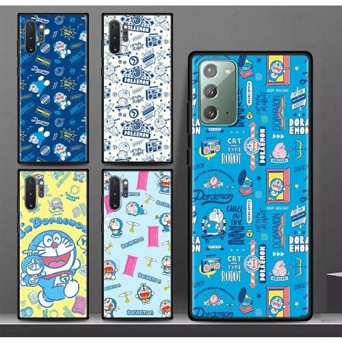 For Samsung Galaxy Note 20 Ultra 10 Lite 9 8 S21 Plus Phone Case S20 FE S10 A51 A71 A52 Soft Back Cover Cartoon I'm Doraemon Cas