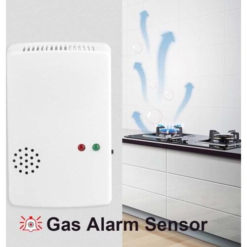 Home Security 85dB Wall Mounted Natural Gas Leak Detector Tester Alarm Sensor