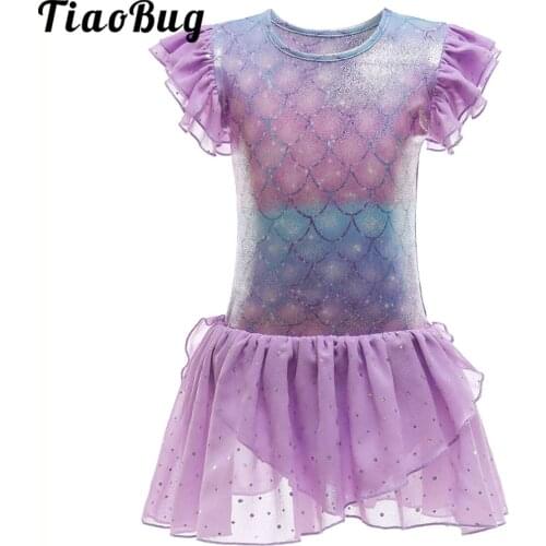 Kids Girls Ballet Dance Dress Children Leotard Dance Costumes Dancewear