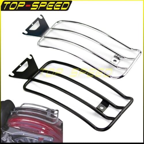 Chrome Black Motorcycle Rear Fender Luggage Rack Support Shelf Solo Seat For Harley Road Glide Road King FLHT FLHR FLHX FLT 199