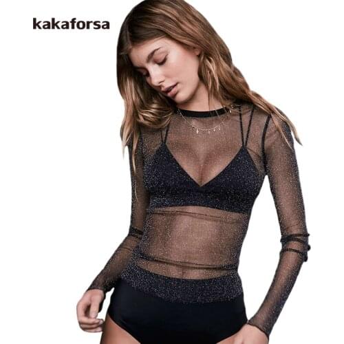 Черные блузки Kakaforsa China At AliExpress