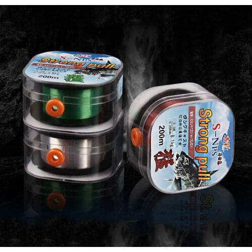 Invisible Fluorocarbon Coating Fishing Line 200M Wear Resistant Standard Strong Sinking Nylon Mainline carp Fishing accessories