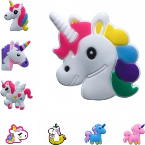 8pcs Unicorns PVC Fridge Magnets Cute Magnetic Stickers Refrigerator Magnet Home Decor DIY Craft for Kids Party Gift