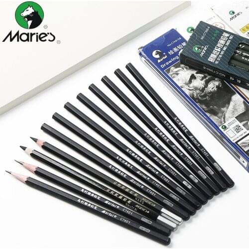 3/6Pcs Profession Sketch Charcoal Pencil Soft Medium Hard Black Sketching Drawing Painting Office School Stationery Art Supplies