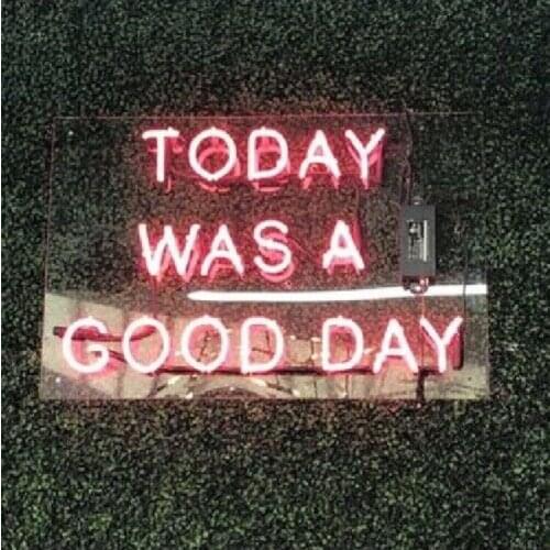 Neon Sign for Today was a good day Neon Tube Sign Commercial Light handcraft Publicidad Lamps Beer Bar Displays neon light sign