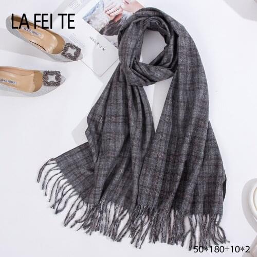 New Winter Cashmere Scarves Women Warm Blanket Unisex Blanket Solid Wrap Stole Shawl Men Pashmina Women Scarf For Ladies 2019