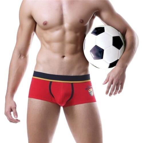 SEOBEAN New Mens Cotton Shorts Youth Sexy Sports Low-Waist Comfortable Breathable Solid Color Boxers