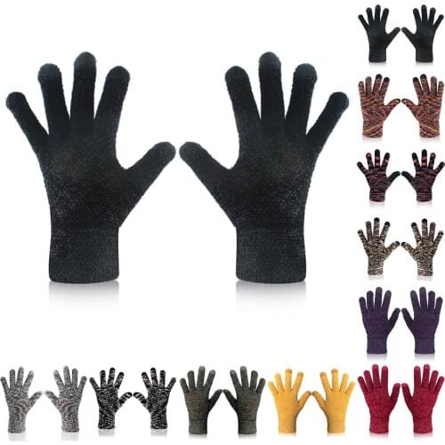 Men And Women Anti Bike Glove Winter Thermal Warm Full Finger Cycling Glove Anti-slip Touch Screen Men Women Outdoor Gloves