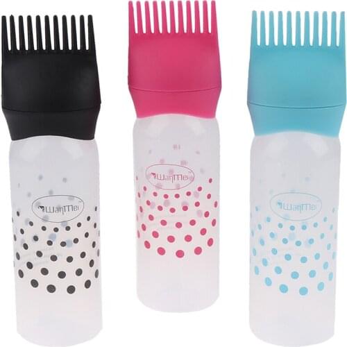 170ML Plastic Dyeing Shampoo Bottle Oil Comb Hair Tools Hair Dye Applicator Brush Bottles Styling Tool Hair Coloring