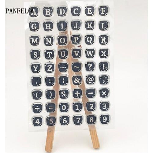 PANFELOU Chocolate keyboard Transparent Clear stamp Silicone Stamp/Seal for DIY scrapbooking/photo album Easter stamp sheets