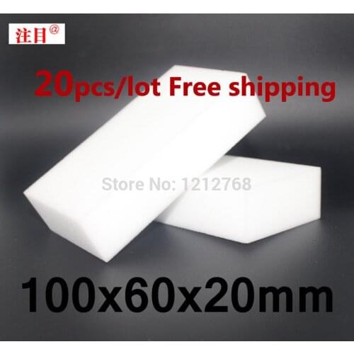 Magic Melamine Sponge 100*60*20mm Cleaning Eraser Multi-functional Sponge White set of 20 pcs