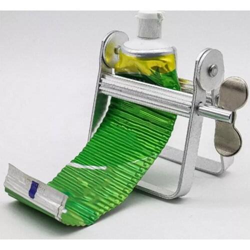 Toothpaste Squeezer Lazy Tube Dispenser Metal Squeezing Tools Dye Cosmetic Paint Wringer Bathroom Household Gadget