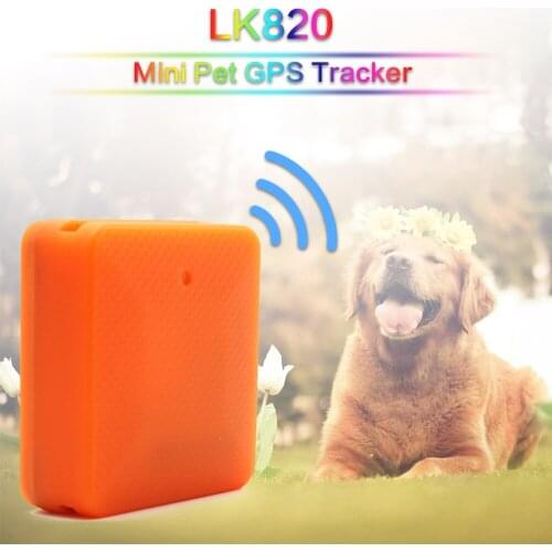 High Quality Mini GPS Tracker LK820 GSM GPRS Pet Tracker WIFI GPS Dog Tracker device Waterproof IPX6 Geo-fence Low Battery Alert