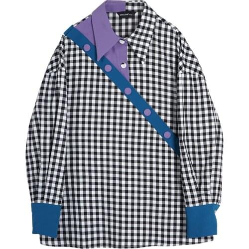 Блузки в клетку XFPV China At AliExpress