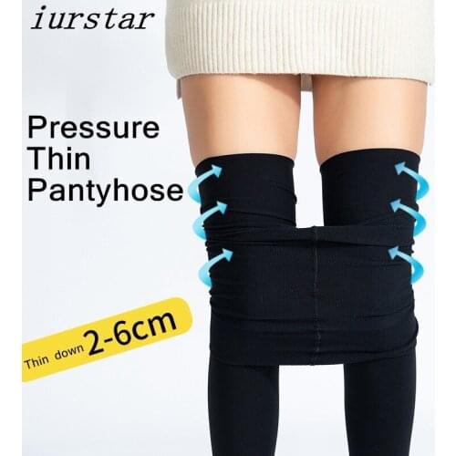 Iurstar 150g Tights Women 800D Medium Thick Pantyhose Without Cashmere Abdomen Lift Hips Pressure Slim Tights Stovepipe Stocking