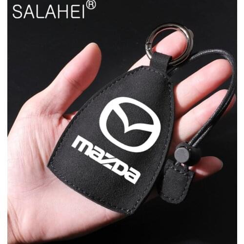 1PC Drawstring Suede Leather Car Key Bag For Mazda 2 3 5 6 CX-3 CX-4 CX-5 CX5 CX-7 CX-8 CX-9 Atenza Axela Interior Accessories