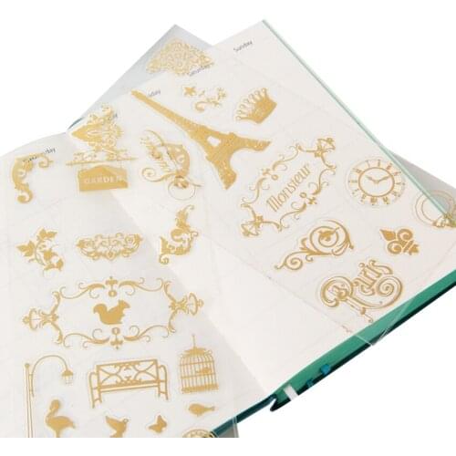 10pcs/lot Cute Hot Stamping Diary Label Stickers Planner Decoration Scrapbooking DIY Sticker Stationery Wholesale