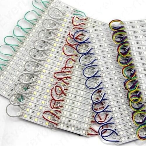 100 pcs/lot LED Sign SMD 5050 led module ,cool white /warm white/red/blue/RGB 3 leds/pcs DC 12v waterproof ,ip 65 ,wholesale